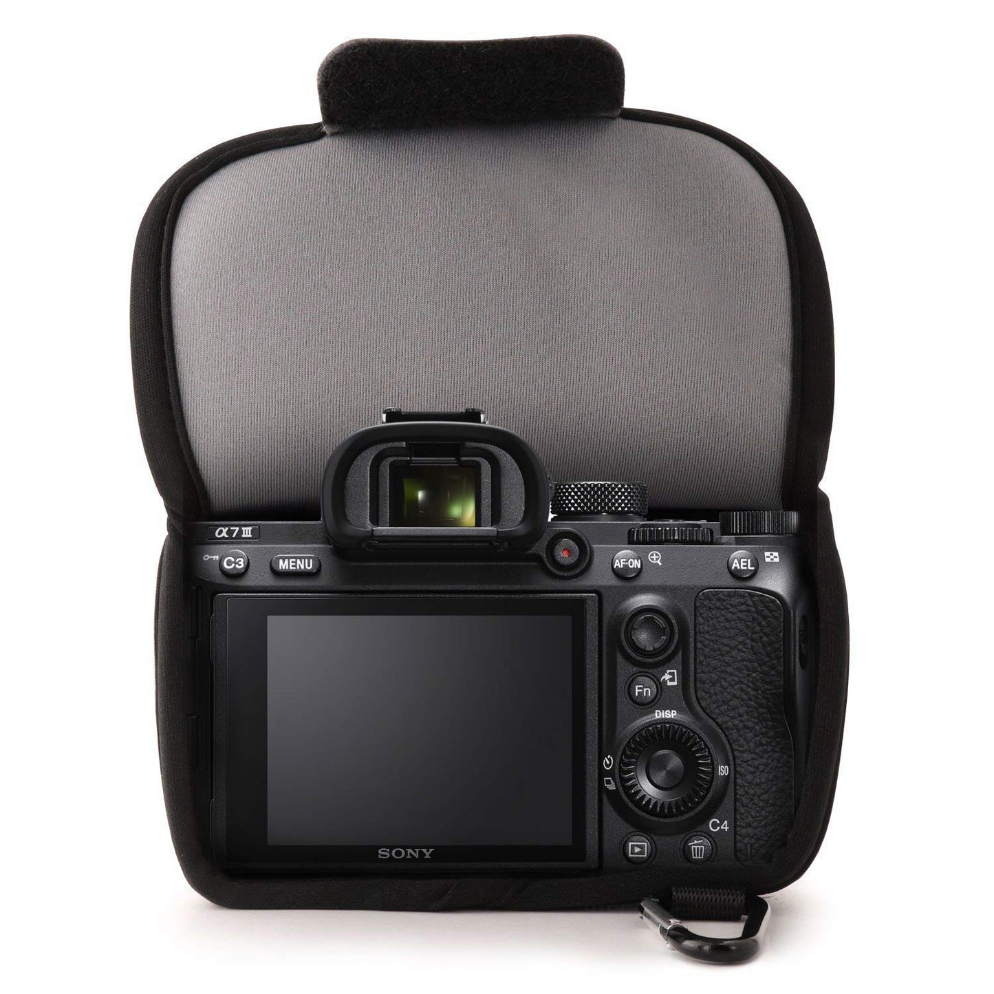 MegaGear MG1569 Ultra Light Neoprene Camera Case Compatible with Sony Alpha A7 III, A7R III, A9 (28-70mm) - Gray