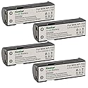 Kastar 4-Pack Battery Replacement for Konica Minolta NP-700 Battery, Konica Minolta Dimage X50, Konica Minolta X60, Konica Minolta DG-X50-K, Konica