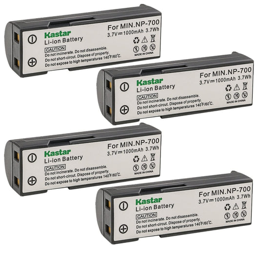 Kastar 4-Pack Battery Replacement for Konica Minolta NP-700 Battery, Konica Minolta Dimage X50, Konica Minolta X60, Konica Minolta DG-X50-K, Konica