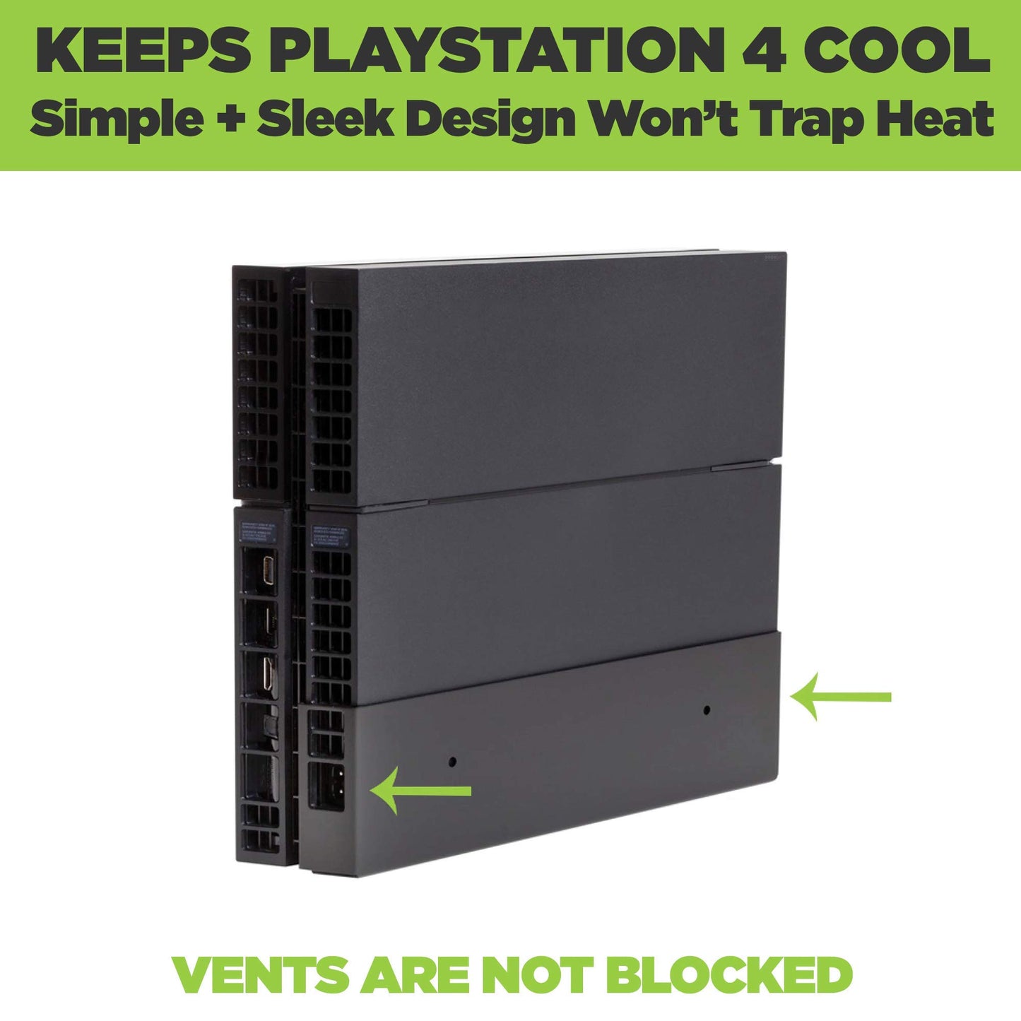 HIDEit Mounts 4 Bundle, Wall Mounts for Original PS4 and Controllers, Steel Mount for PS4 Original and 2 Controller Mounts to Safely Store Your PS4