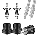 Rubber Feet Tripod Spike, 3 PCS Non-Slip Tripod Monopod Feet Universal