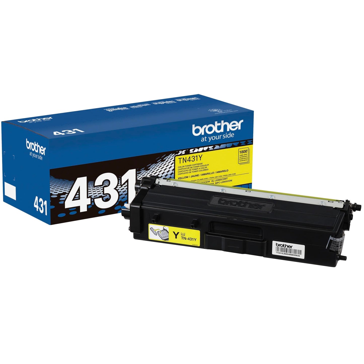 Brother Printer TN431Y Standard Yield Toner-Retail Packaging, Yellow