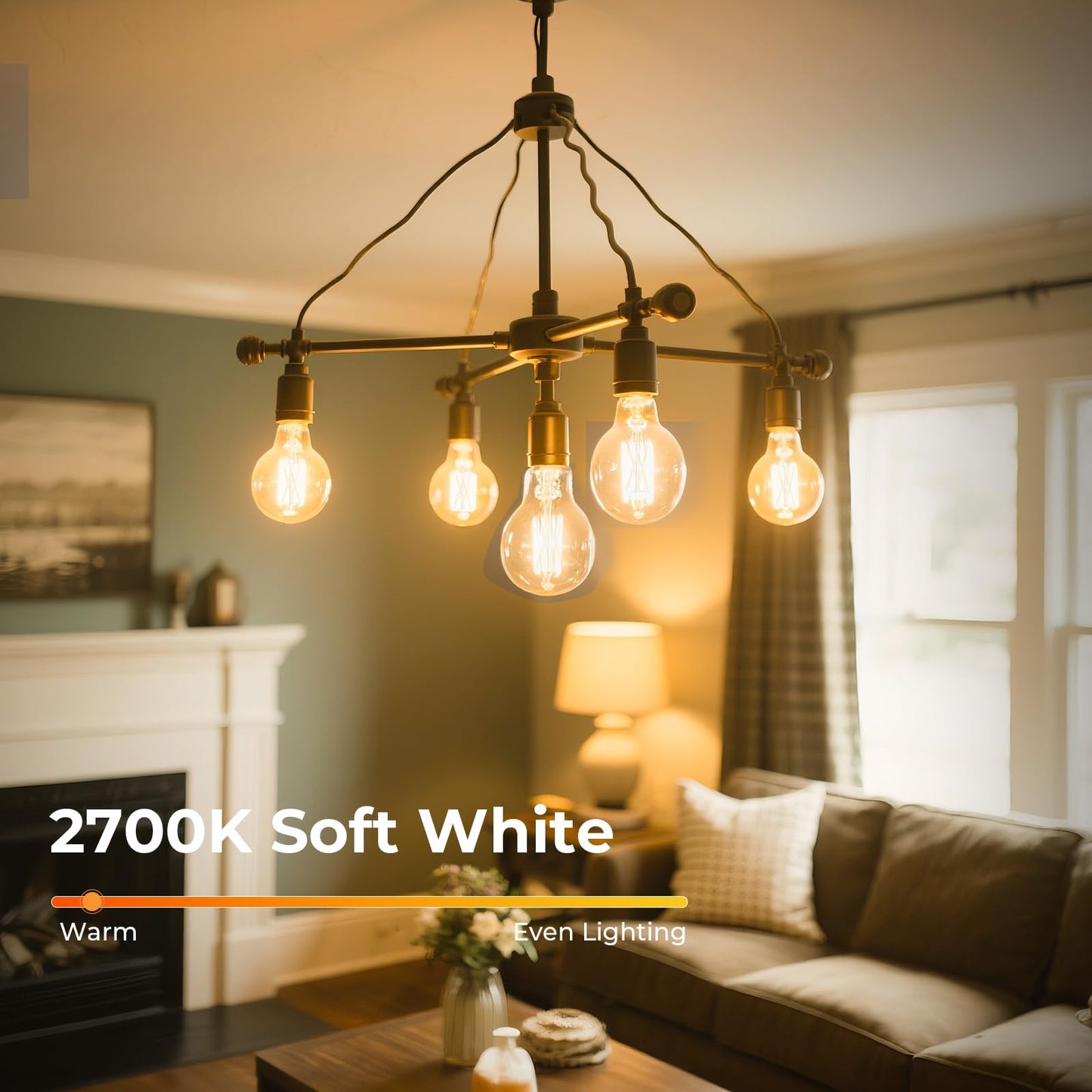 GvvooHome Dimmable A19 E26 LED Bulb 60 watt Equivalent, Clear Light Bulbs