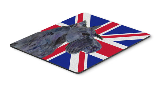 Caroline's Treasures SS4971MP Scottish Terrier with English Union Jack British Flag Mouse Pad, Hot Pad or Trivet for Home Office Gaming Working