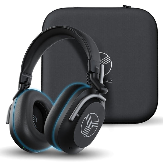 TREBLAB U5 Noise Cancelling Headphones Over Ear for Work, Focus & Travel, Wireless Bluetooth Headphones with Hybrid Active Noise Cancelling…