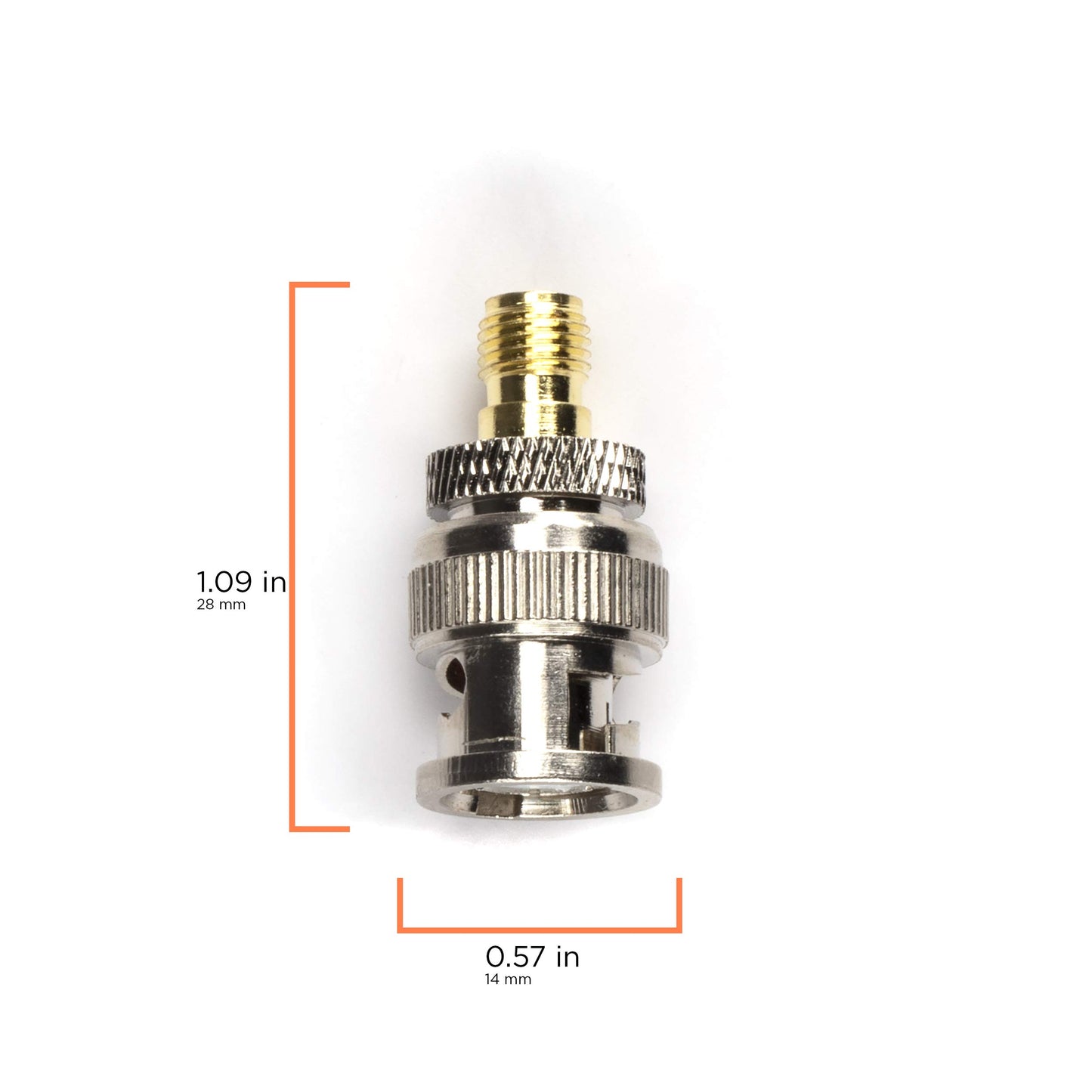 THE CIMPLE CO Gold SMA Female to BNC Male Adapter - Male to Female Coaxial (RF) Connector - Compatible with RF, SDI, HD-SDI, CCTV, Camera (4 Pack)