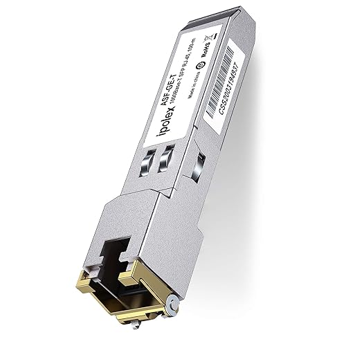 ipolex Gigabit SFP to RJ45 Copper Transceiver 1000Base-T, 1.25G SFP-T Copper SFP Module, for Ubiquiti UniFi UF-RJ45-1G/UACC-CM-RJ45-1G, Cisco