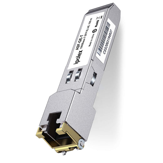 ipolex Gigabit SFP to RJ45 Copper Transceiver 1000Base-T, 1.25G SFP-T Copper SFP Module, for Ubiquiti UniFi UF-RJ45-1G/UACC-CM-RJ45-1G, Cisco