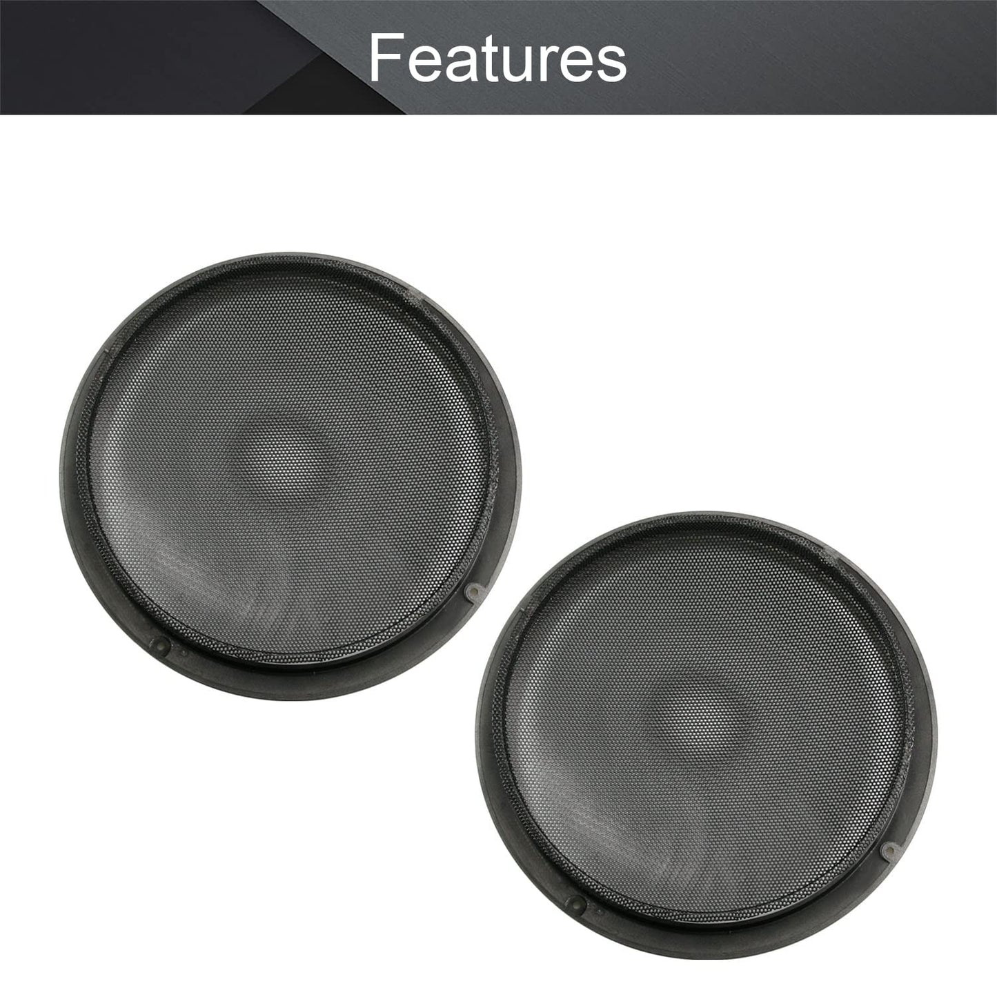 Fielect 11inch Speaker Grill Cover Mesh Decorative Circle Subwoofer Guard Protector Cover Audio Accessories Gold