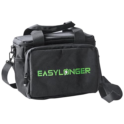 EASYLONGER Travel Carrying Case Compatible with ES960, ES960 PRO, Apowking R100, Anker SOLIX/A1727, etc. Battery Pack Storage Bag with Cable Organizer