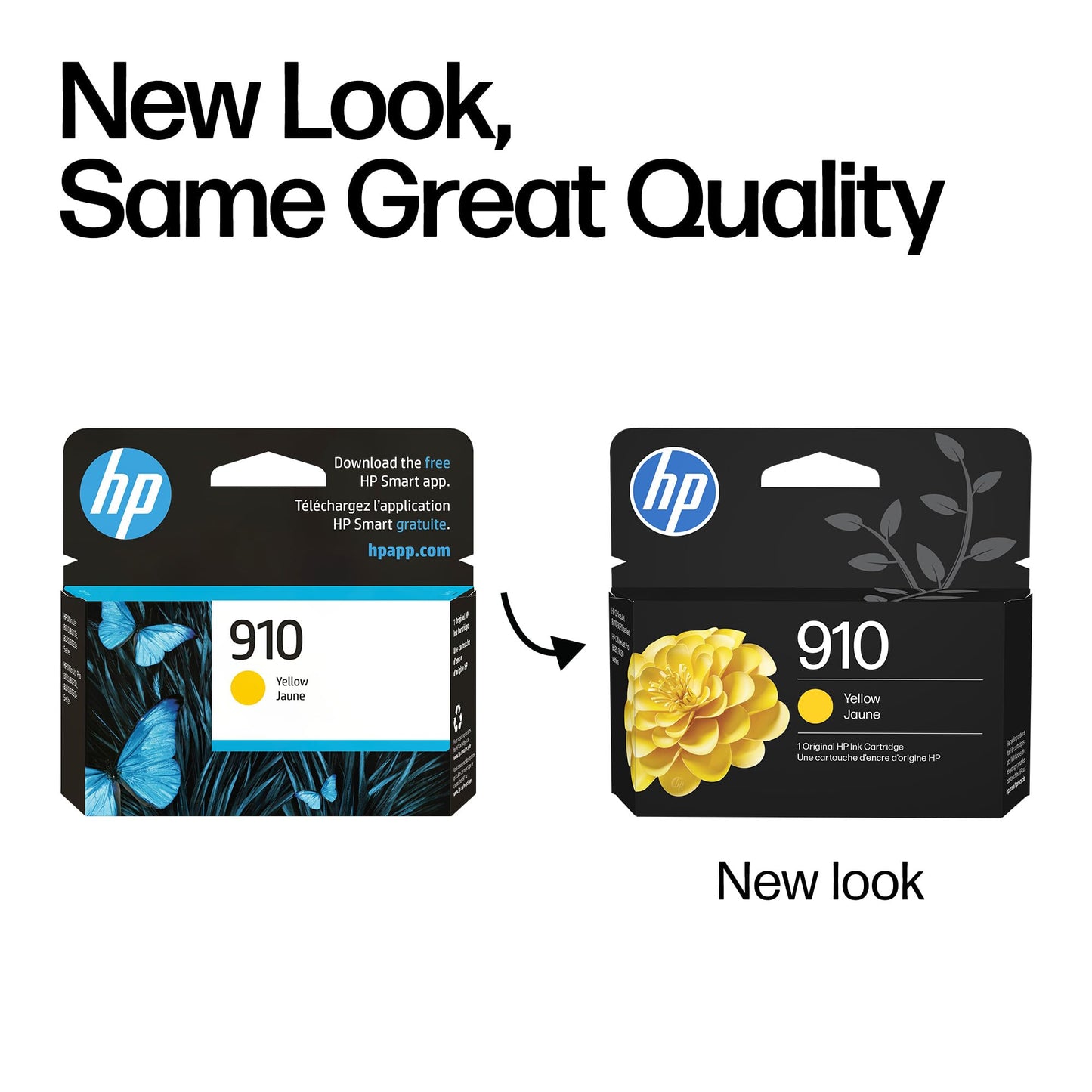 HP 910 Yellow Ink Cartridge | Works with OfficeJet 8010, 8020 Series, OfficeJet Pro 8020, 8030 Series | Eligible for Instant Ink | 3YL60AN