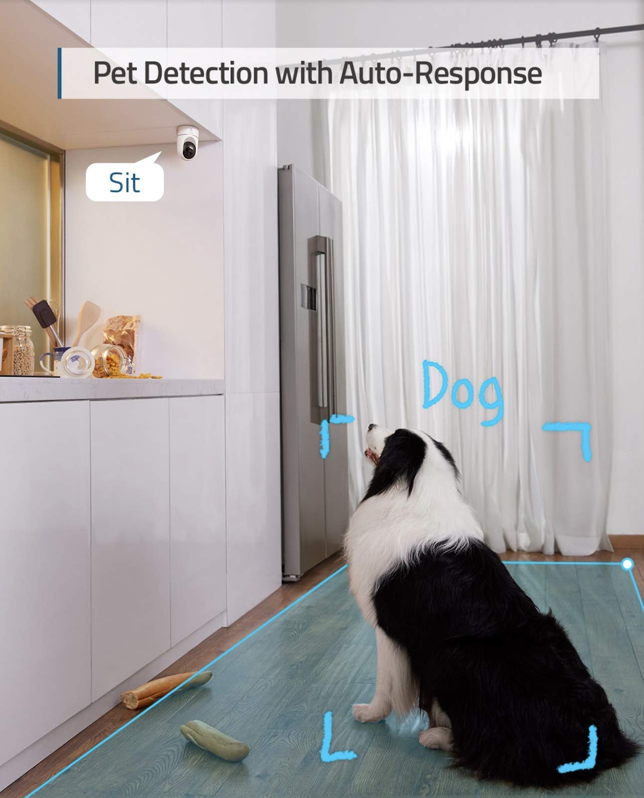 eufy Security 2K Indoor Cam Pan & Tilt, Plug-in Security Indoor Camera with Wi-Fi, IP Camera, Human & Pet AI, Voice Assistant Compatibility, Motion
