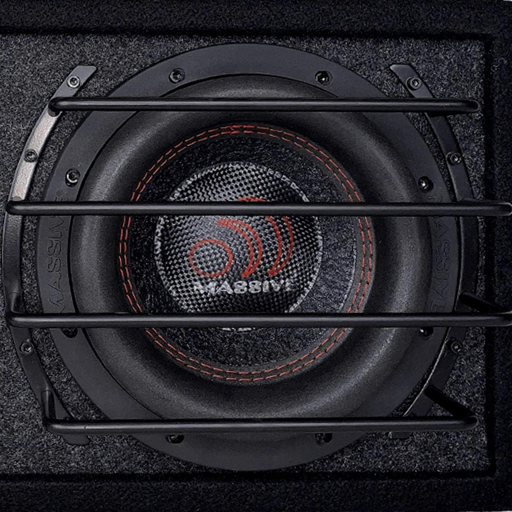 Massive Audio GRILL10 10-Inch Subwoofer Grill | Deep-Set Anodized Steel Protective Speaker Cover - Heavy-Duty Design for Car Audio Subs - Universal