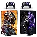 JOCHUI Standard Console Controllers Panther Skin Sticker Decals Compatible with PS5 Standard Disc Console Controllers