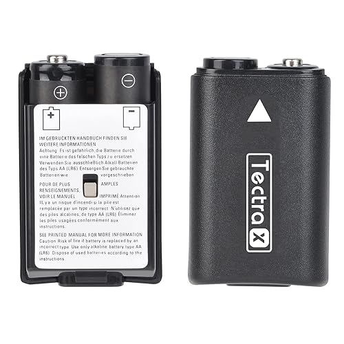 Tectra Replacement Battery for Xbox 360, 4pcs AA Ni-MH Rechargeable Battery Pack + LCD Charger with Battery Back Covers for Xbox 360 Wireless