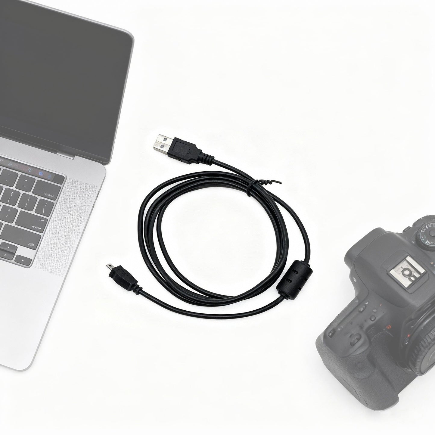 Qumrya UC-E6 USB Data Transfer Cable for Nikon COOLPIX S3000 S3100 S3200 Cameras, 5ft/60in High-Speed Sync Cord, Plug & Play
