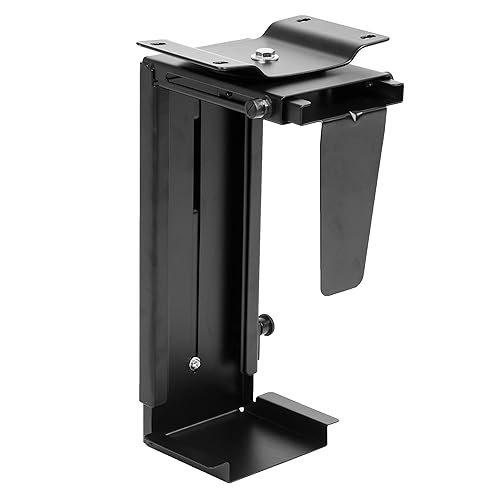 Ilyapa Under Desk Computer Mount with 360 Degree Swivel - CPU Holder for PC Desktop Tower