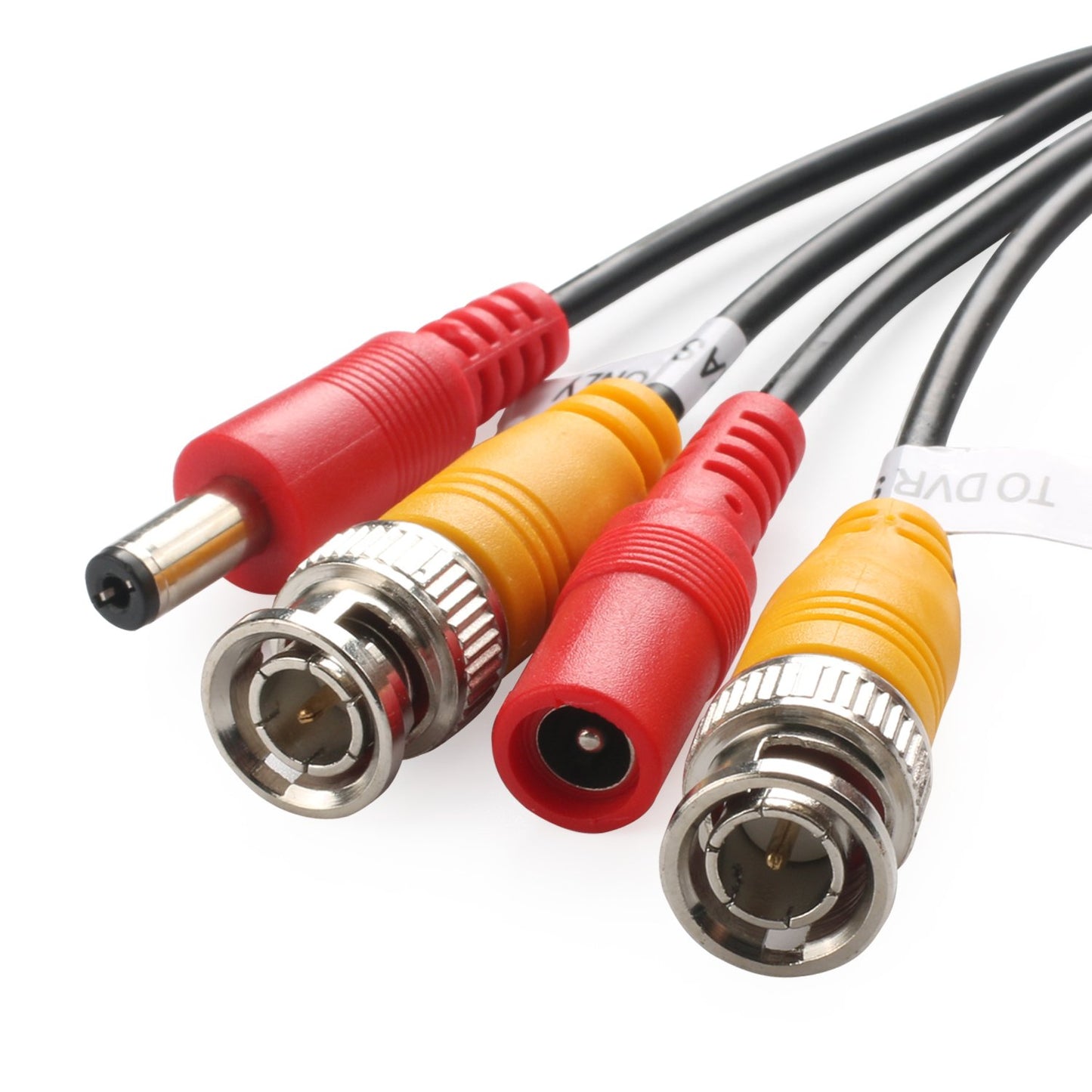 Postta BNC Video Power Cable (100 Feet) Video Security Camera Cable Wire with Two Connectors for CCTV DVR Surveillance System