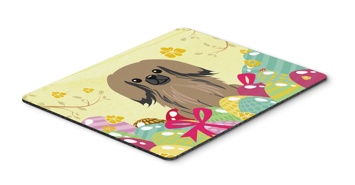 Caroline's Treasures BB6102MP Easter Eggs Pekingese Tan Mouse Pad, Hot Pad or Trivet for Home Office Gaming Working Computers Laptop Mouse