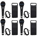 Rockville RMM-XLR Super Cardioid Dynamic Microphone, 600 Ohm, Metal Body, On/Off Switch, 10ft XLR Cable, Black Finish, for Live Performances and