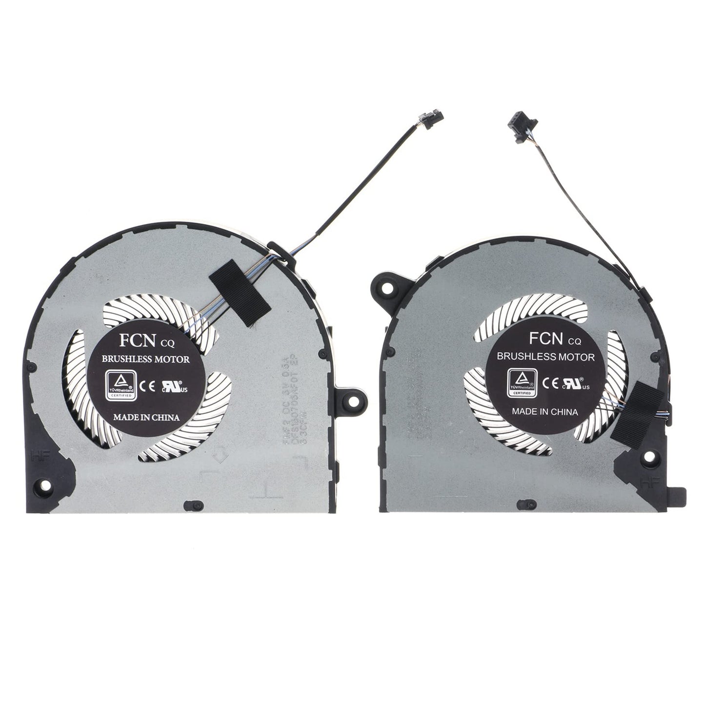 Replacement CPU&GPU Cooling Fan for Dell Vostro 7500 7501 Inspiron 7501 P102F 0KGH4R 0YND40 FMF2 FMF3 DFS150705AF0T DFS150005AA0T