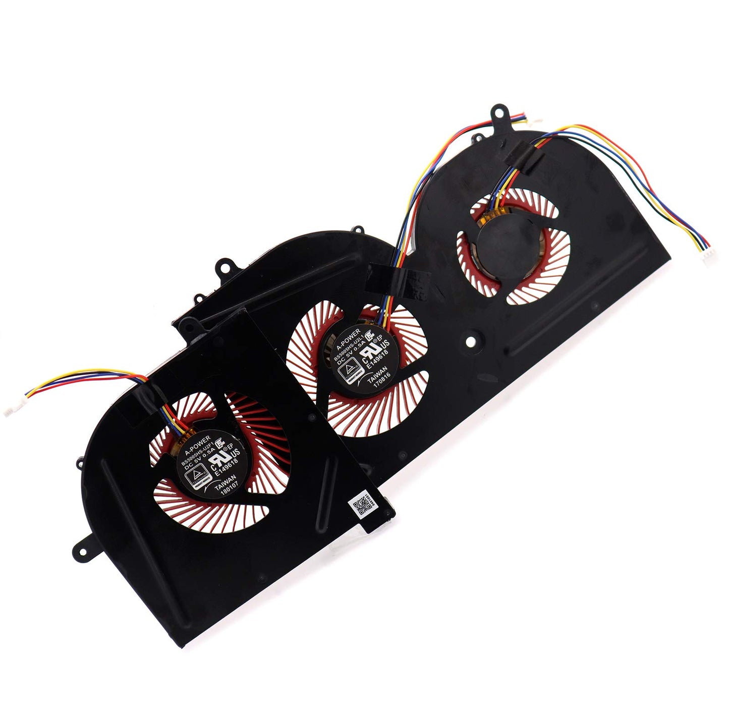 Deal4GO CPU GPU Graphics Cooling Fan Replacement for MSi GS63VR, GS73VR Stealth Pro 6RF 7RF 7RG MS-16K2 MS-17B3