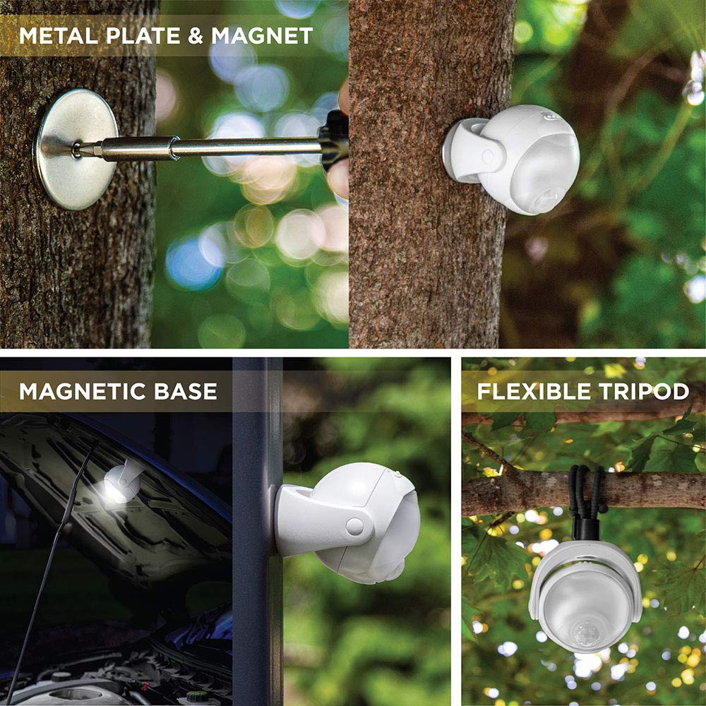 Limitless Innovations Lumenology Portable LED Motion Sensor Light Provides 148 Lumens with a 13 ft Detectable Range and Flexible Tripod Base