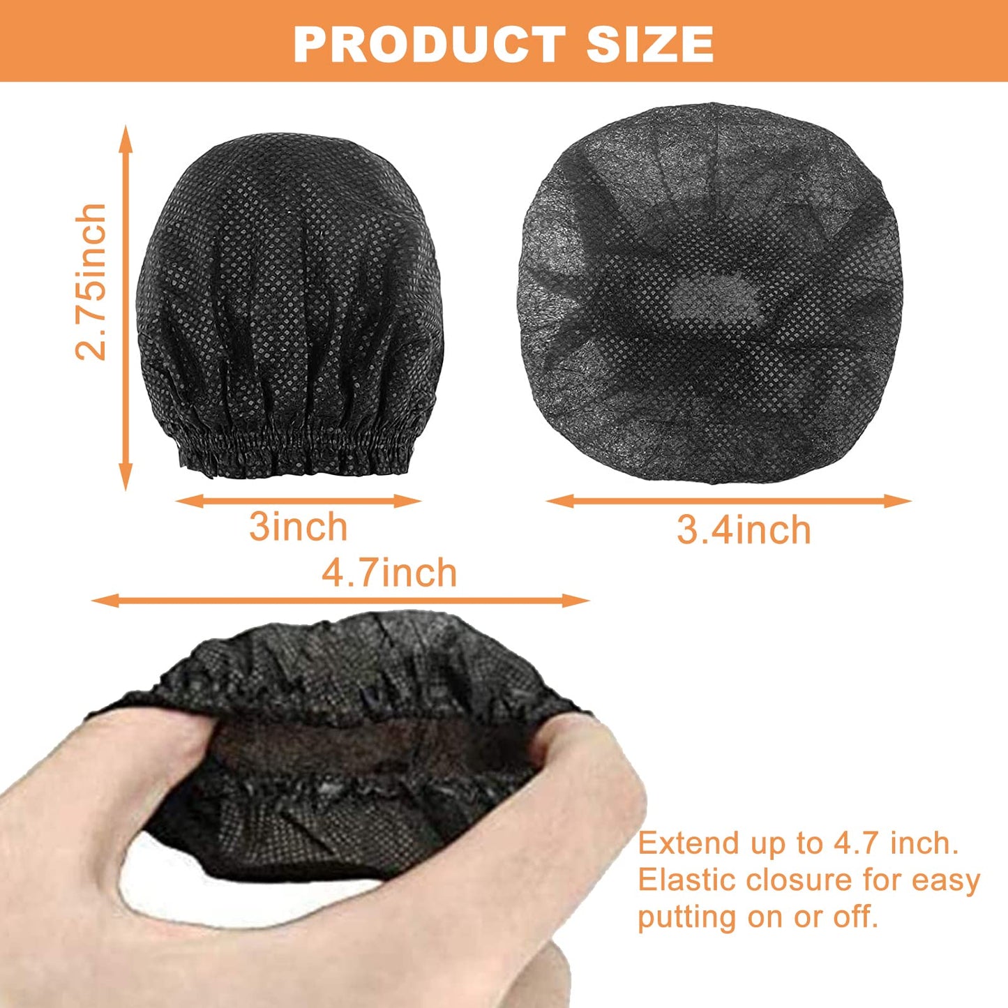 250 pcs Disposable Microphone Cover, Non - Woven Handheld Microphone Windscreen Protective Cap Mic Hygiene Covers with Elastic Band for Recording