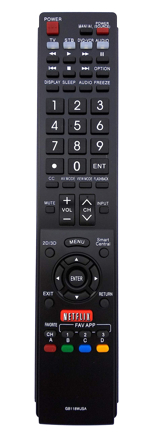Universal Remote Compatible for Sharp LC60C6400U LC-70C6400U LC-60LE633U LC60C7500U LC-60LE550U LC-60C6400U AQUOS LED LCD HD TV Remote Control