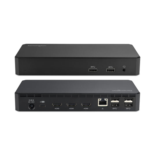 Kensington SD4760P 11-in-1 USB-C Docking Station Triple Monitor DisplayLink Docking Station, 3xHDMI, 100W Charging for Laptop, 6xUSB A, Ethernet