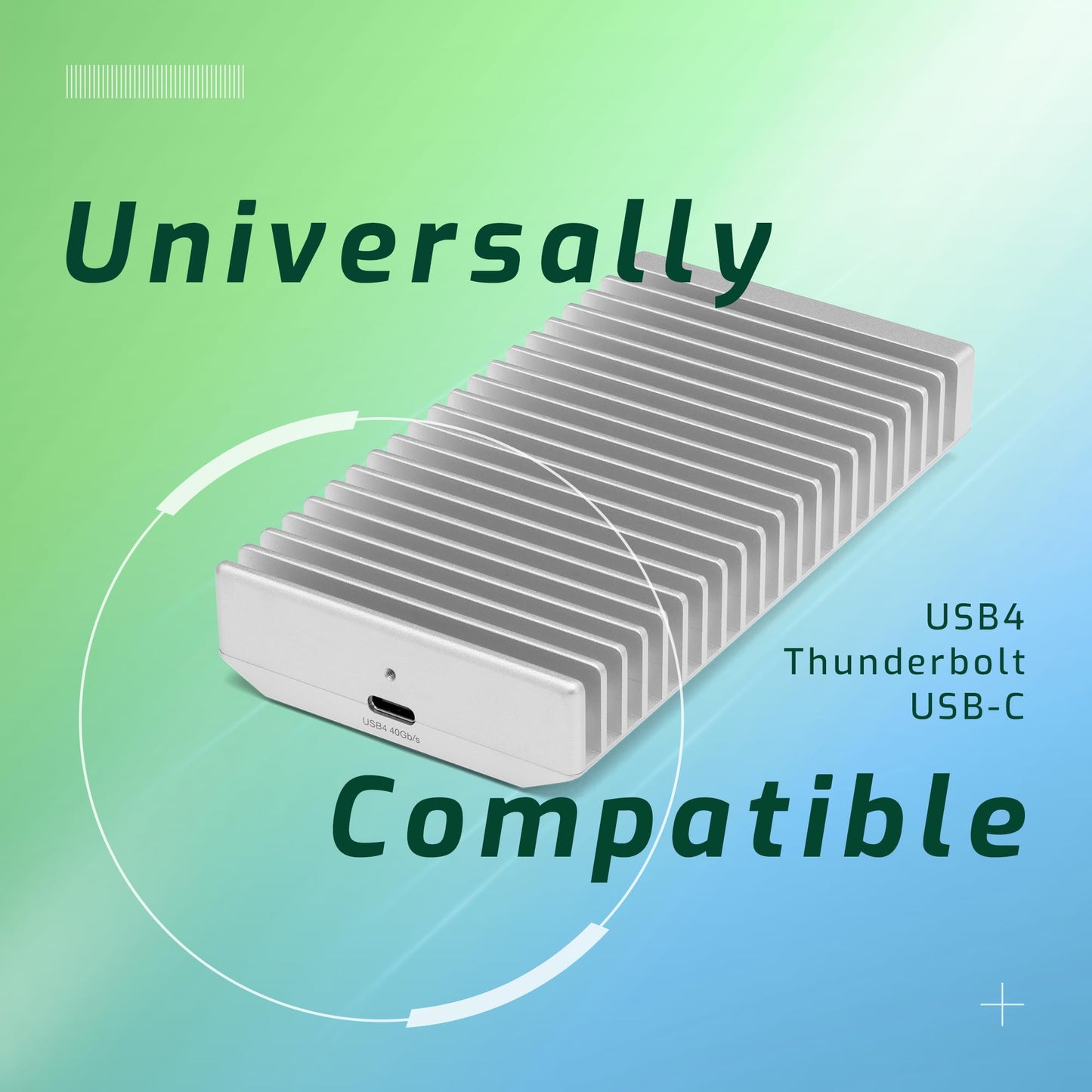 OWC Express 1M2 40Gb/s Portable NVMe SSD USB4 (Thunderbolt Compatible/USB-C) Ultra Fast External SSD Drive with Aluminum Heat Sink Enclosure