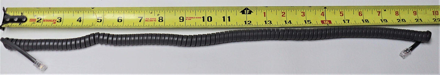 DIY-BizPhones 5-Pack Gray 12' Ft Handset Cords Compatible with Iwatsu Phone Adix Omega IX 12KTD 12KTS 24KTD 24KTS 2 ZT 8KTD 8KTS 8KTX 12KTX 24KTX MKT