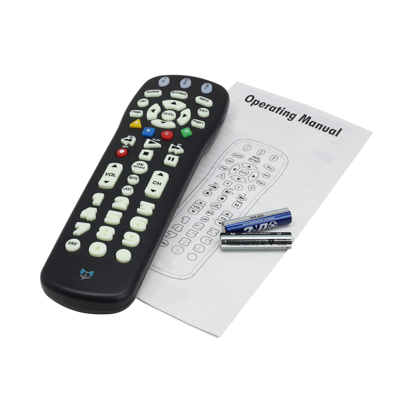 SatelliteSale TV Remote Control UR3-SR3S Big Button Remote Control Replacement for Spectrum Set-top Cable Boxes