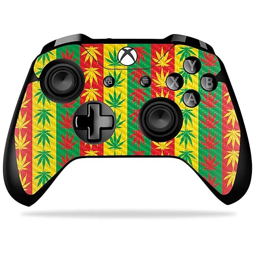 MightySkins Carbon Fiber Skin for Microsoft Xbox One X Controller - Mary Jane | Protective, Durable Textured Carbon Fiber Finish | Easy to Apply
