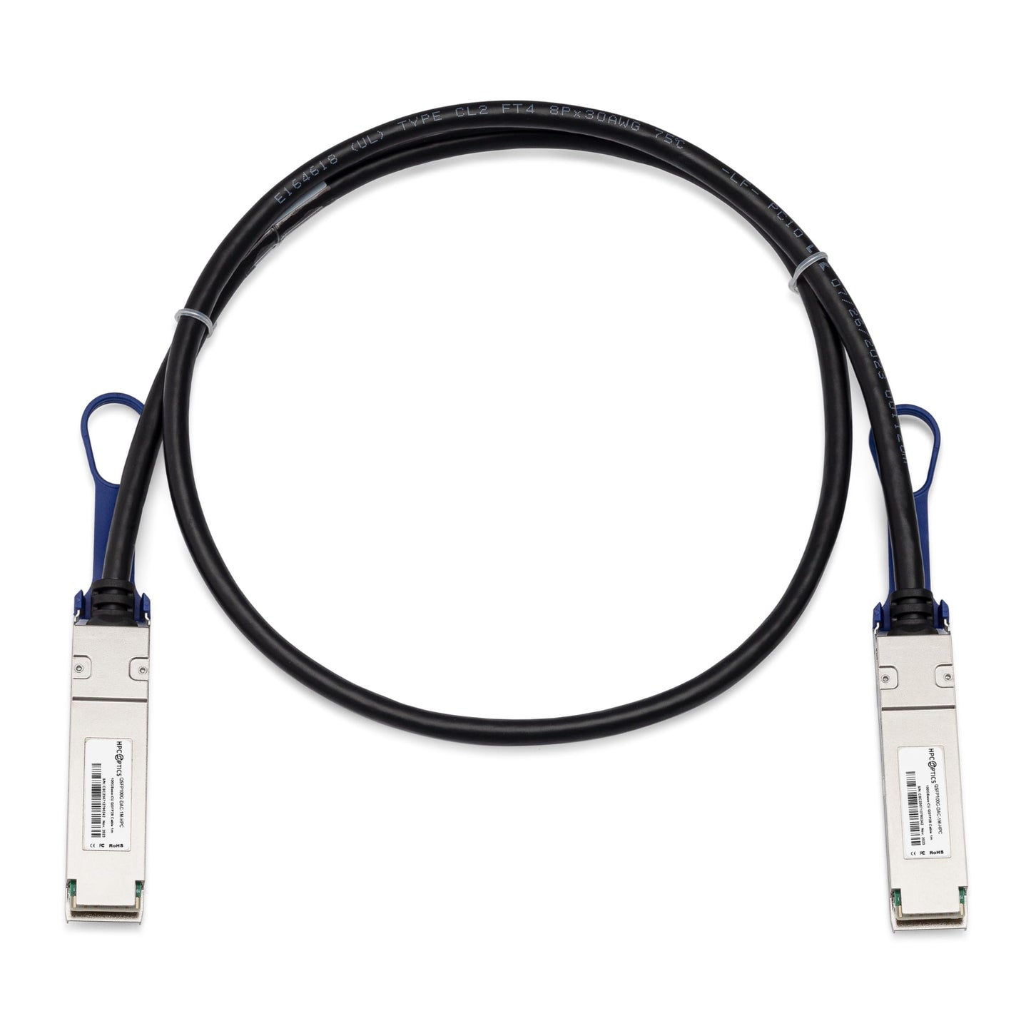 HPC Optics Compatible with Cisco QSFP-100G-CU3M QSFP28 to QSFP28 Twinax Cable | 100G CR4 3-Meter 3m Passive DAC QSFP-100G-CU3M-HPC