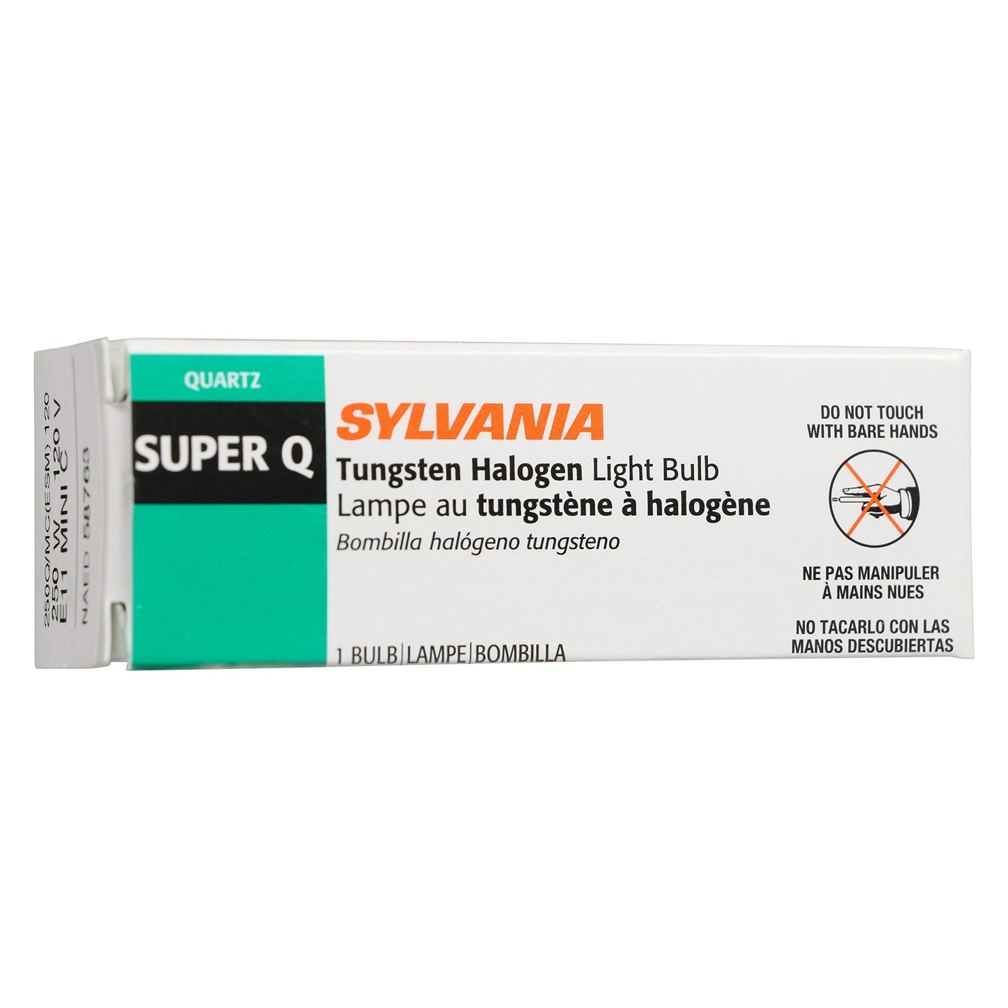 Sylvania Halogen 250W T12 Tube Light Bulb, Dimmable, E11 Can Screw Base, 4850 Lumens, 2950K, 100 CRI, Frosted (58763)