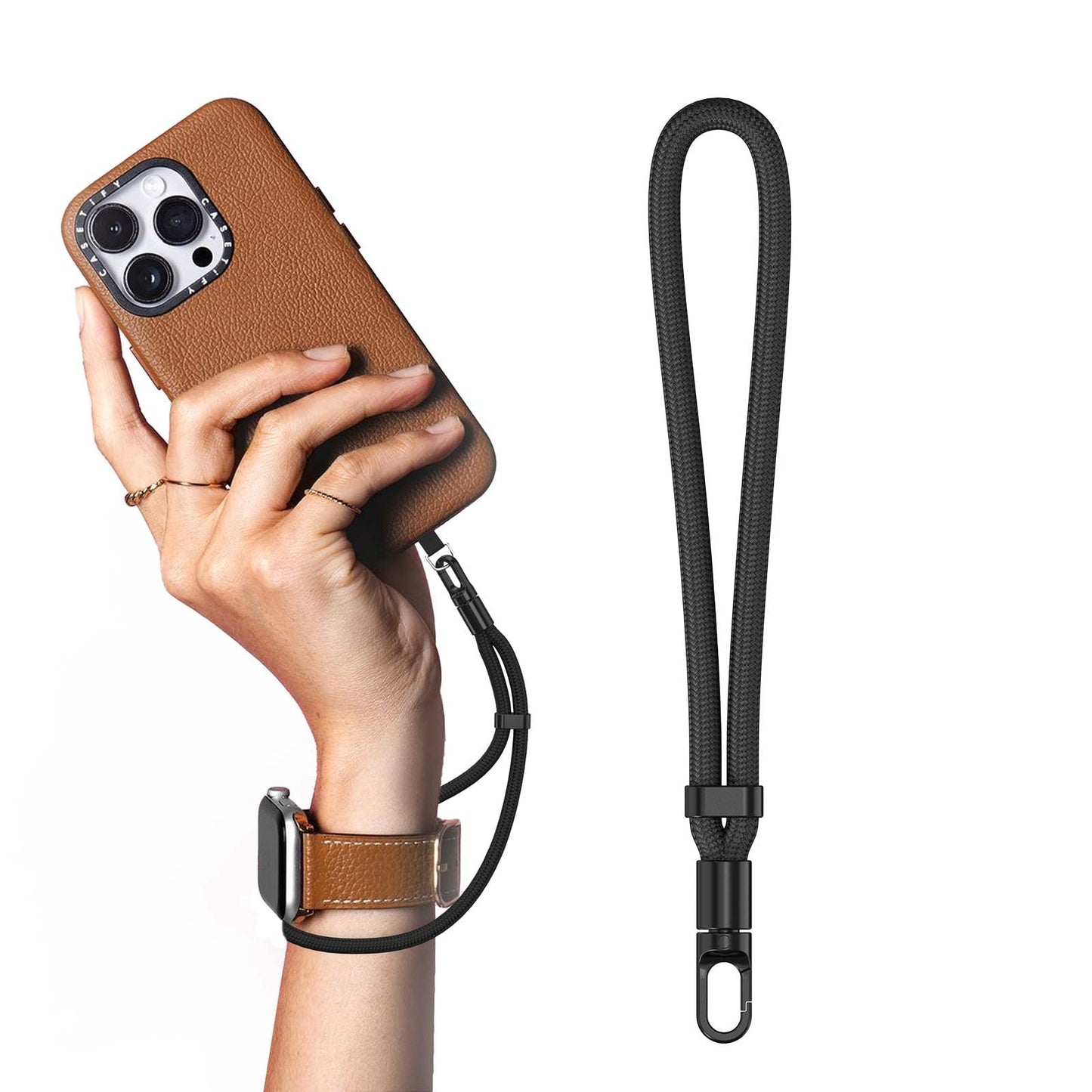 POHFP Phone Wrist Strap, Anti Theft Phone Strap, Adjustable Cell Phone Lanyard Strap with 360° Rotating Hook, Hand Wrist Strap Lanyard with Tether