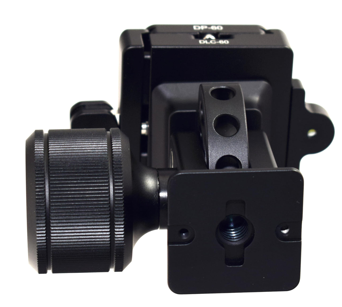 Desmond DMH-2-DLC-60 60mm Lever Lock Clamp Tripod Tilt Head Arca Compatible Oversized Knob