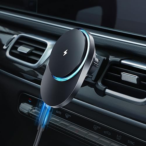 CLEC for Mercedes-Benz GLE-Class 2020-2026 GLS-Class 2020-2026 Magnetic Wireless Charger Car Phone Holder Mount for Mercedes-Benz Car Phone Holder 15W