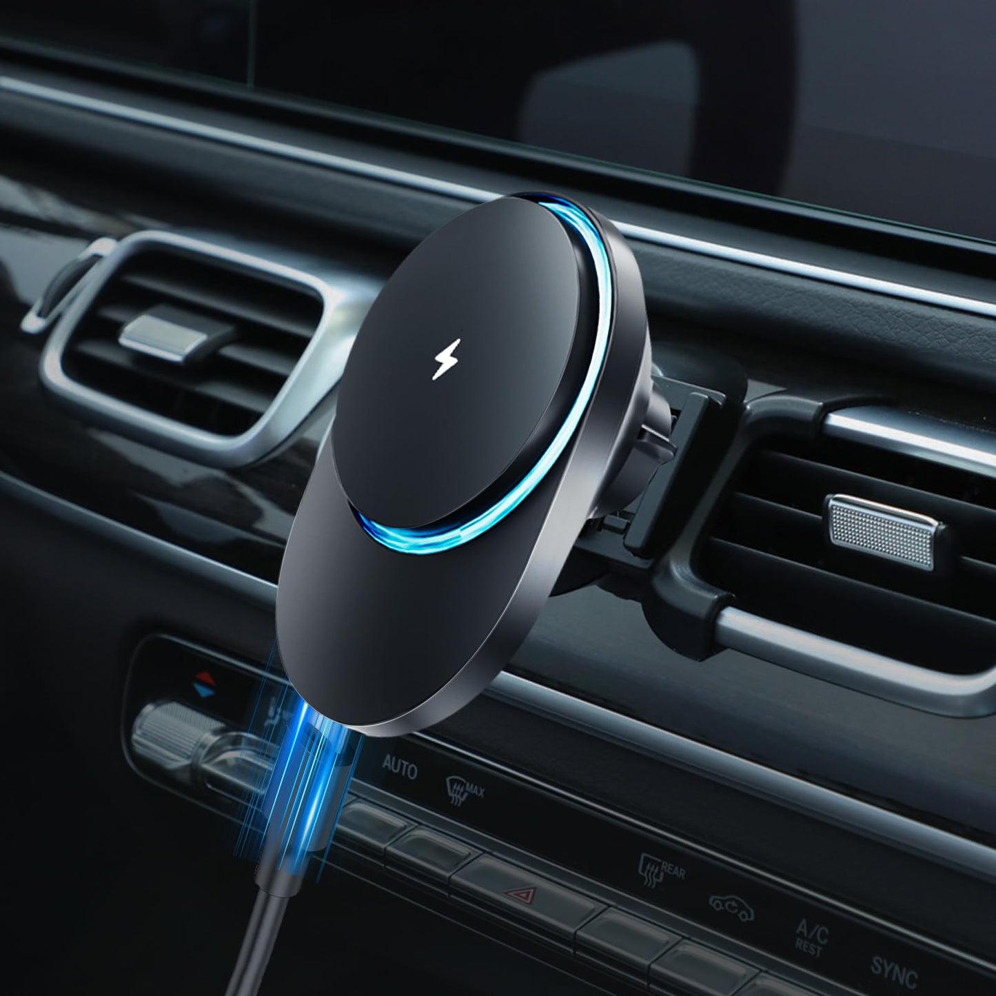 CLEC for Mercedes-Benz GLE-Class 2020-2026 GLS-Class 2020-2026 Magnetic Wireless Charger Car Phone Holder Mount for Mercedes-Benz Car Phone Holder 15W