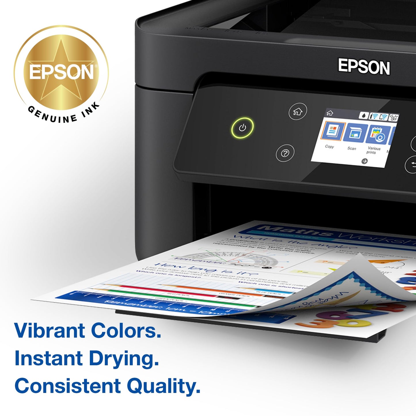 EPSON 212 Claria Ink Standard Capacity Black & Color Cartridge Combo Pack (T212120-BCS) Works with WorkForce WF-2830, 2850 and Expression XP-4100