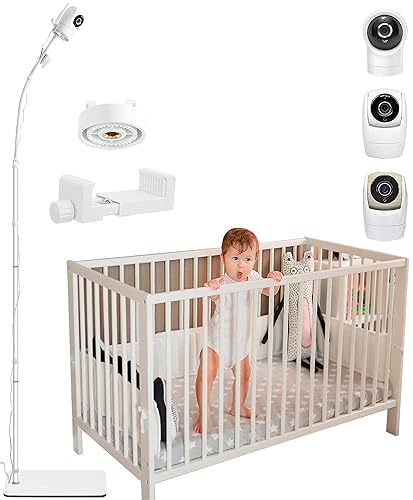 Upgraded Universal Baby Monitor Floor Stand Holder for VTech New VM901, VM928HD, VM5463, VM819, VM919HD Cameras, Stable Silent Base, Height