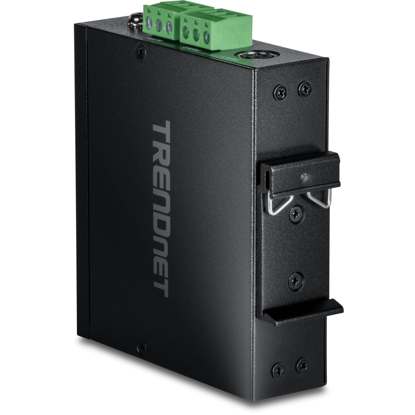 TRENDnet Industrial 10G SFP+ Media Converter, TI-F711SFP, Extreme Temperature IP50 Rated, Ethernet Splitter, DIN-Rail and Wall Mounts Included, NDAA