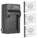 Kastar 3-Pack SLB-07A Battery and AC Wall Charger Replacement for Samsung ST Series, ST45, ST50, ST500, ST510, ST550, ST560, ST600, TL Series, TL90