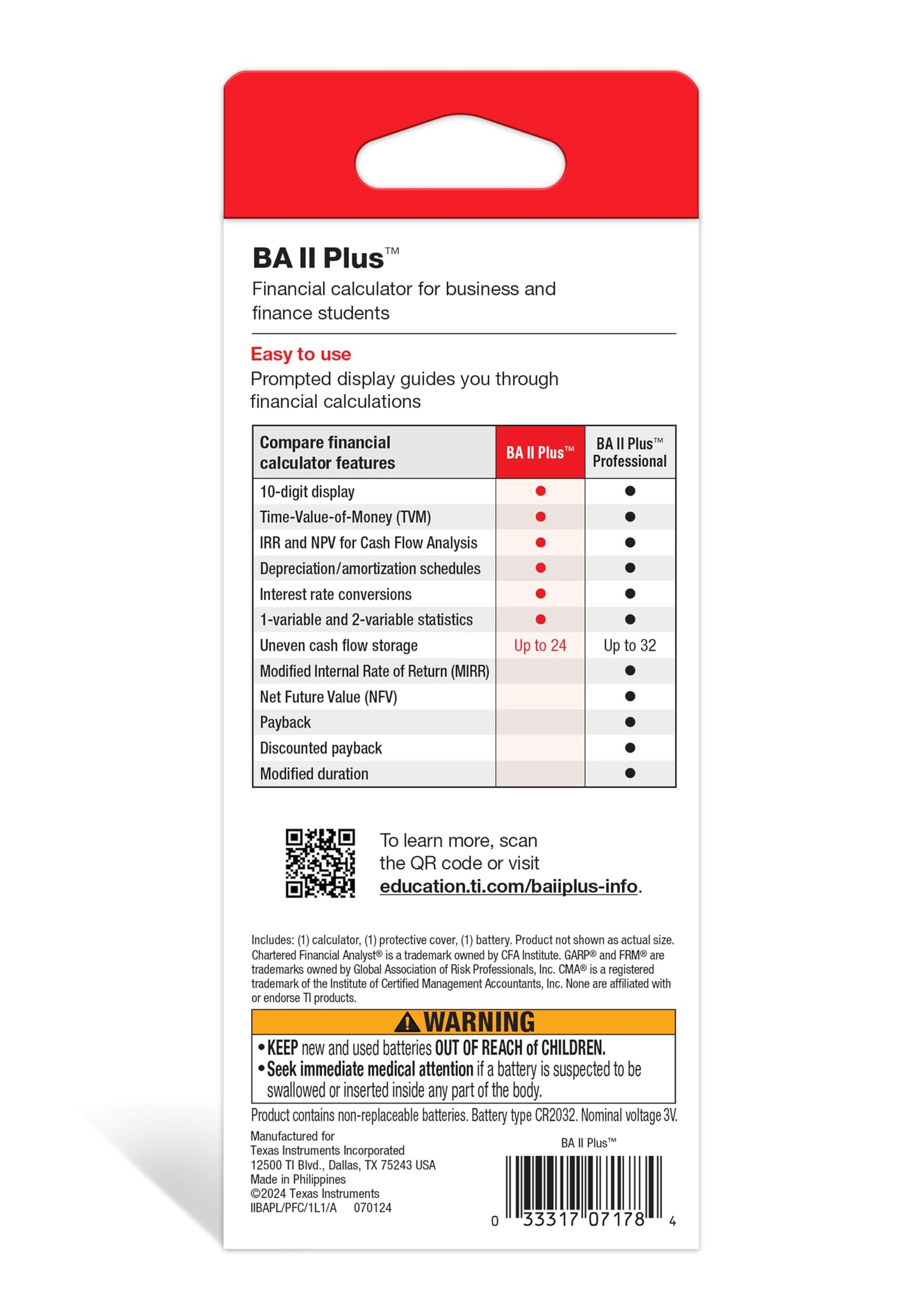 BA II Plus Financial Calculator