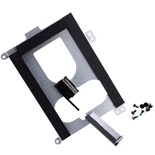Deal4GO SATA Hard Drive Cable PCYYV 0PCYYV w/ 2.5" SSD HDD Caddy Bracket Carrier 0DV811 DV811 for Dell Alienware M17 R1 2018