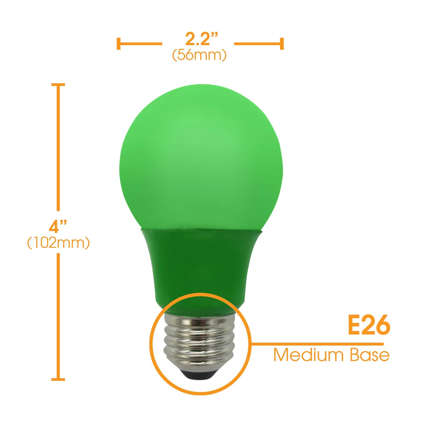 Xtricity LED A19 Colored Light Bulb Green (1 Pack)