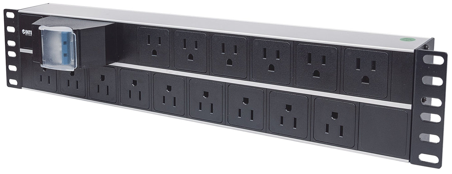 Intellinet 19" 2U Rackmount 15-Way Power Strip - US Type