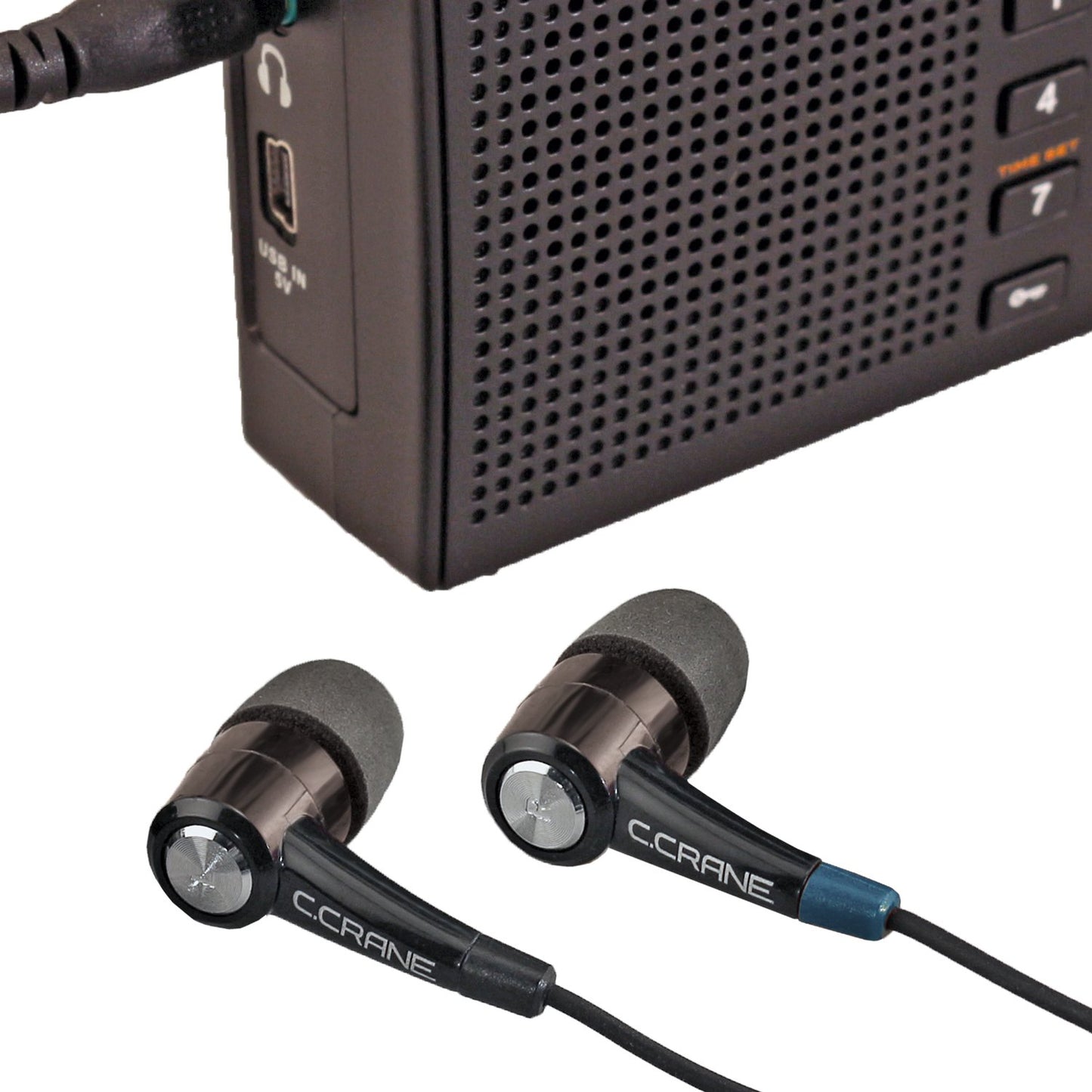 C. Crane CC Buds-Pro Full Stereo in-Ear Earbud Headphones - for Audio Books and Voice Clarity