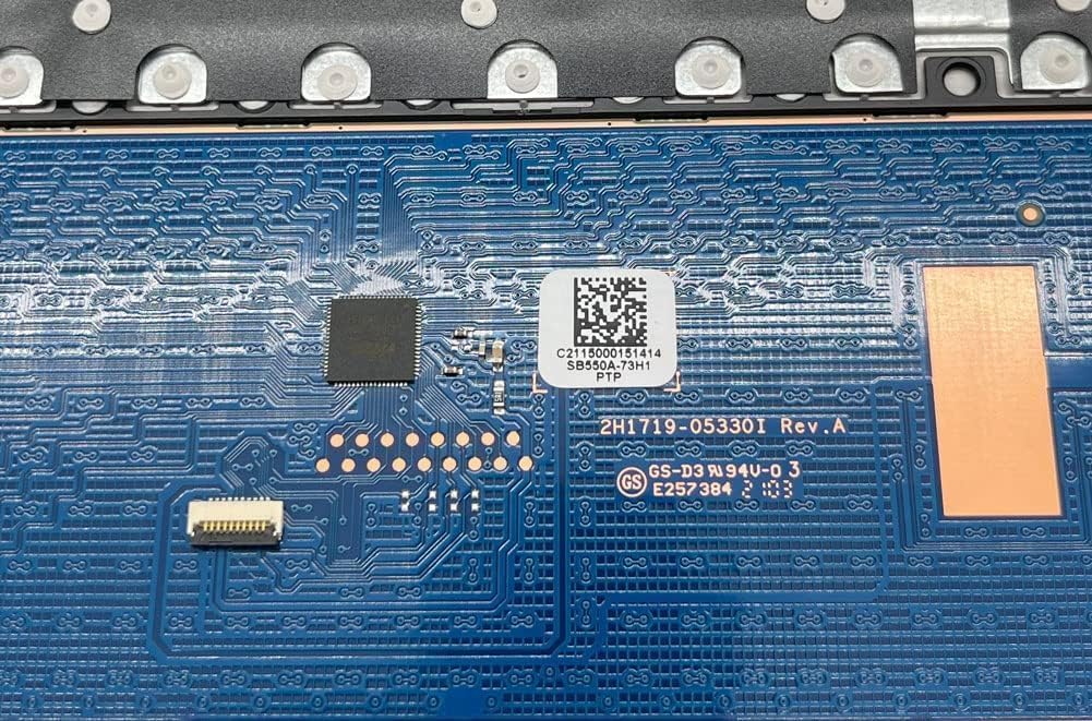 Replacement for HP 14Z-DK 14-DK 14-CF 14S-CF Laptop Upper Case Palmrest Touchpad with Keyboard Assembly L48648-001 6070B1581701 Natural Silver